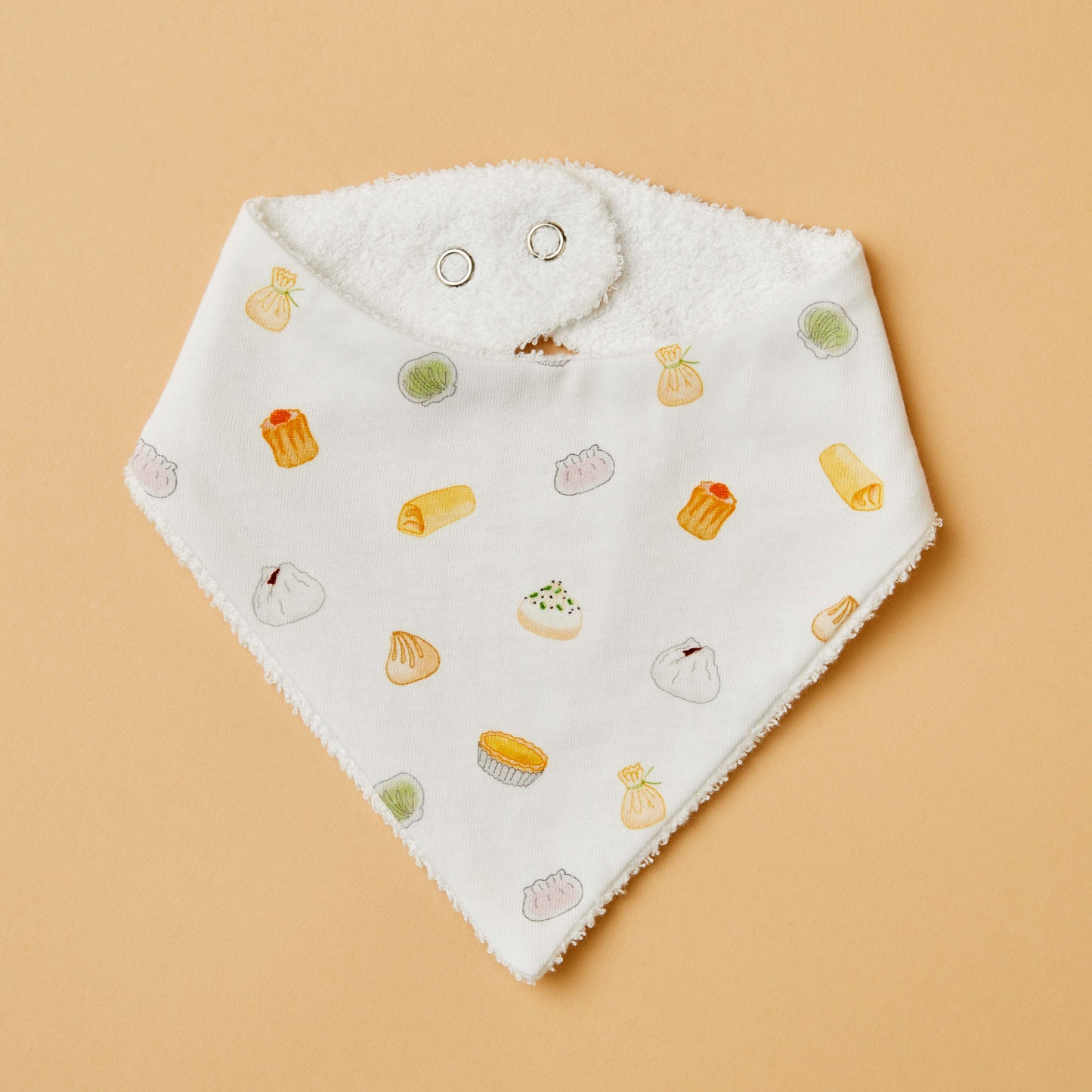 Dim sum yum cha inspired bandana bib for babies